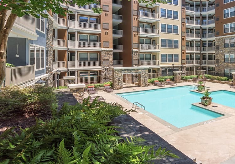 Pool at Allure at Brookwood luxury apartment homes in Atlanta, GA