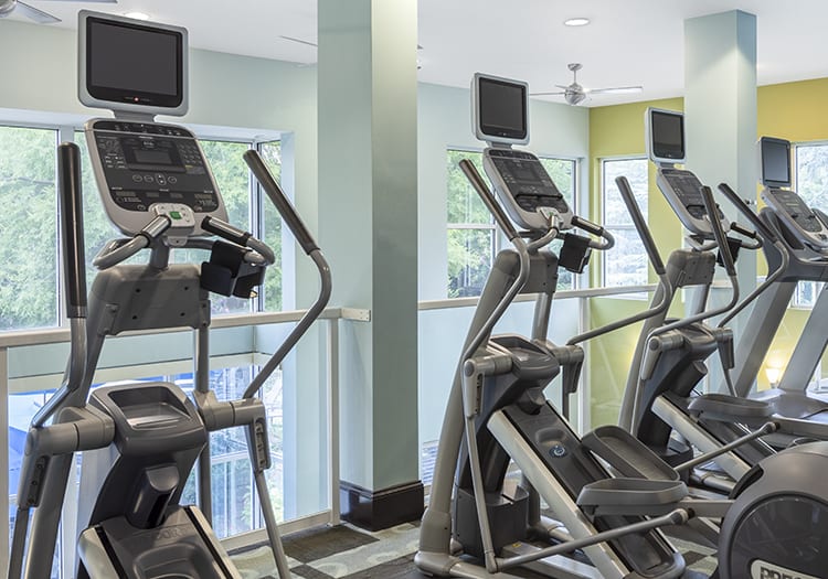 Fitness Center Top at Post Chastain luxury apartment homes in Atlanta, GA