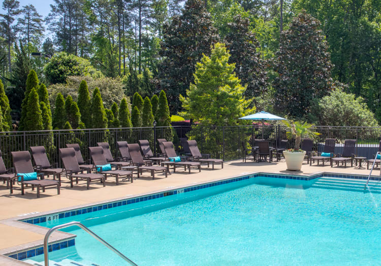 Pool 2 at Post Riverside luxury apartment homes in Atlanta , GA