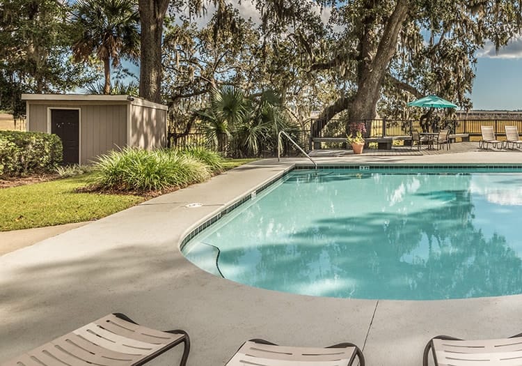 Pool 3 at Colonial Village at Marsh Cove luxury apartment homes in Savannah, GA