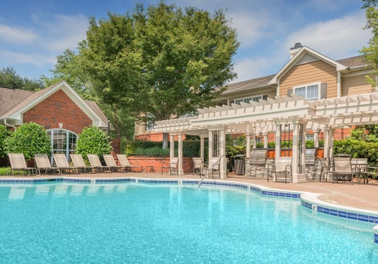 Pool at The Lake at University luxury apartment homes in Charlotte, NC