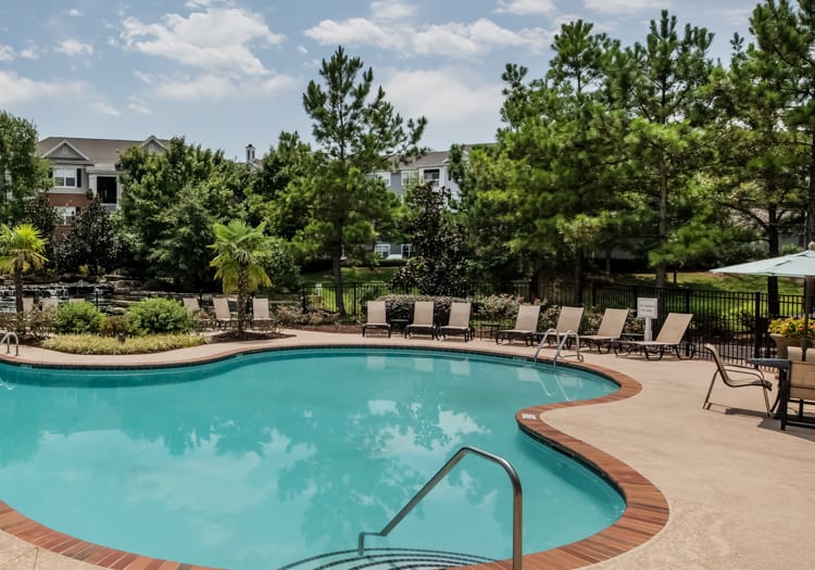 Pool at Colonial Grand at Brier Falls luxury apartment homes in Raleigh, NC