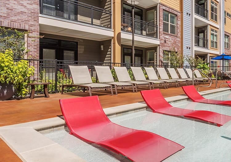 Pool 4 at Charlotte at Midtown luxury apartment homes in Nashville, TN