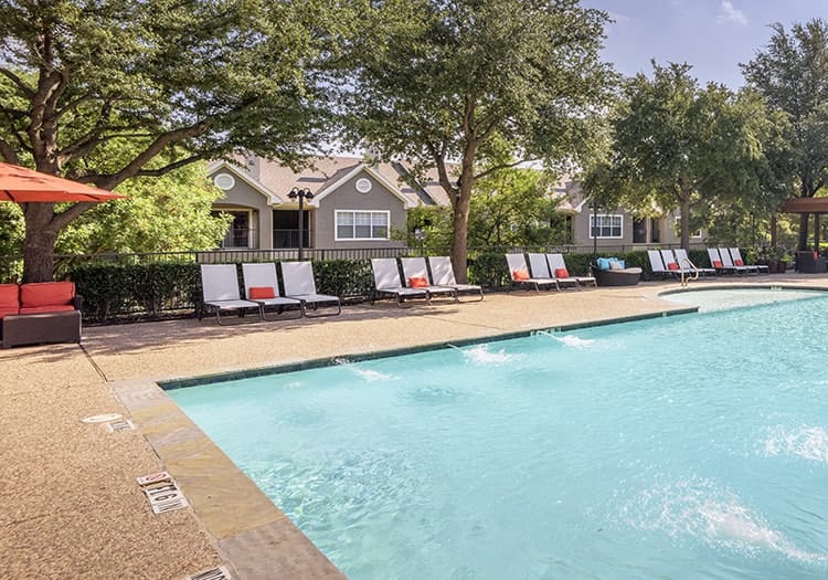 Pool 2 at Los Rios luxury apartment homes in Plano, TX