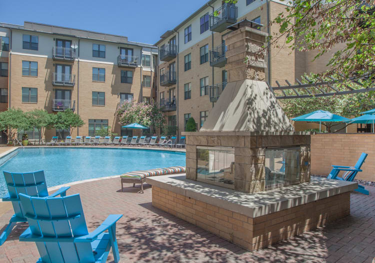 Pool 2 at Post Sierra luxury apartment homes in Dallas, TX