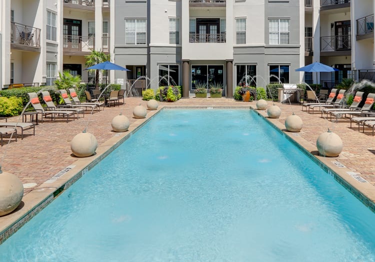 Pool at Post Vintage luxury apartment homes in Dallas, TX