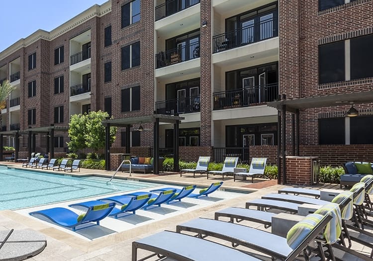 Pool at Yale at 6th luxury apartment homes in Houston, TX