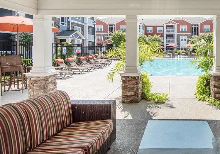 Pool 4 at Station Square at Cosners Corner luxury apartments in Fredericksburg, VA