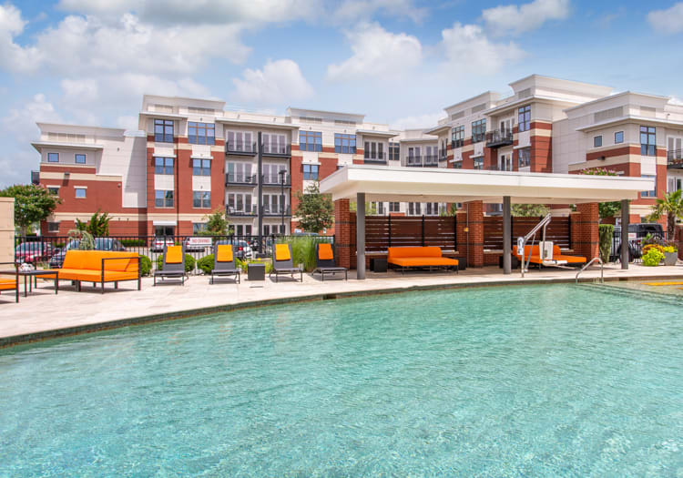 Pool at Radius luxury apartment homes in Newport News, VA