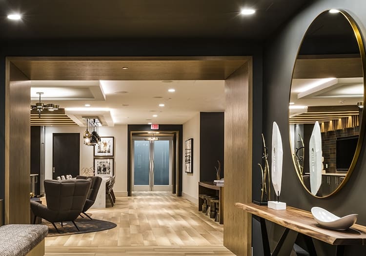 Hall lobby at Post Massachusetts Avenue luxury apartment homes in Washington, DC