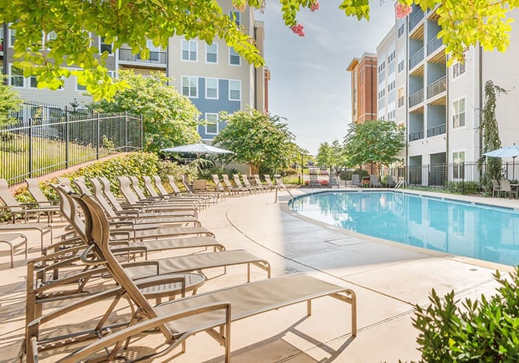 Pool at Post Park Maryland luxury apartment homes in Hyattsville, MD Near Washington DC