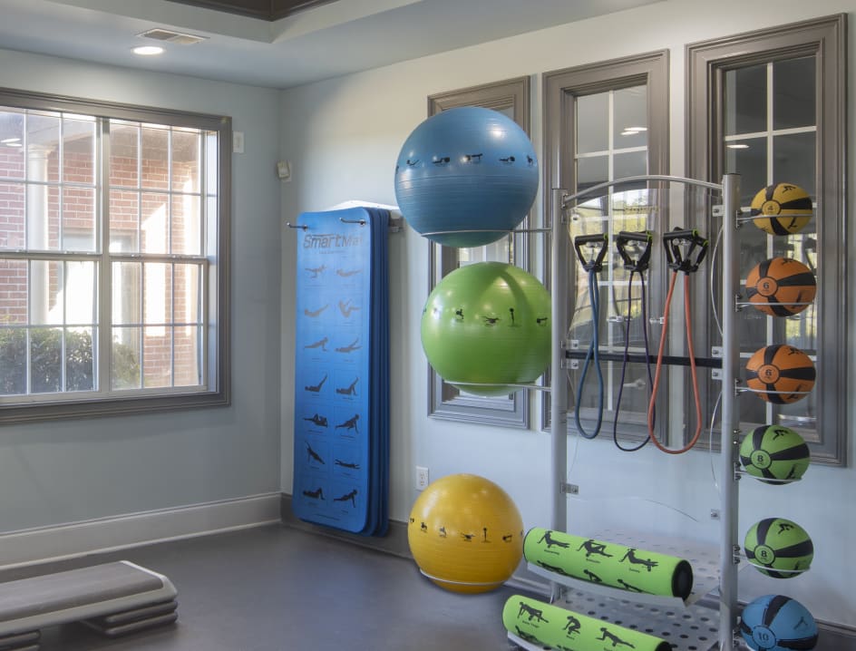 Fitness Studio at Colonial Grand at Godley Station luxury apartment homes in Pooler, GA