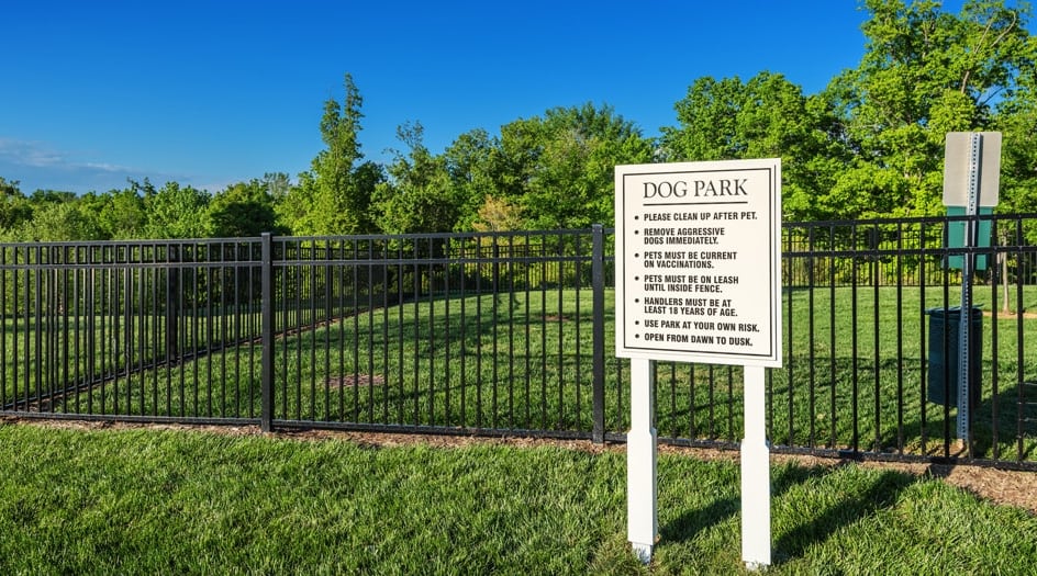 Dog Park at Colonial Grand at Matthews Commons luxury apartment homes in Charlotte, NC