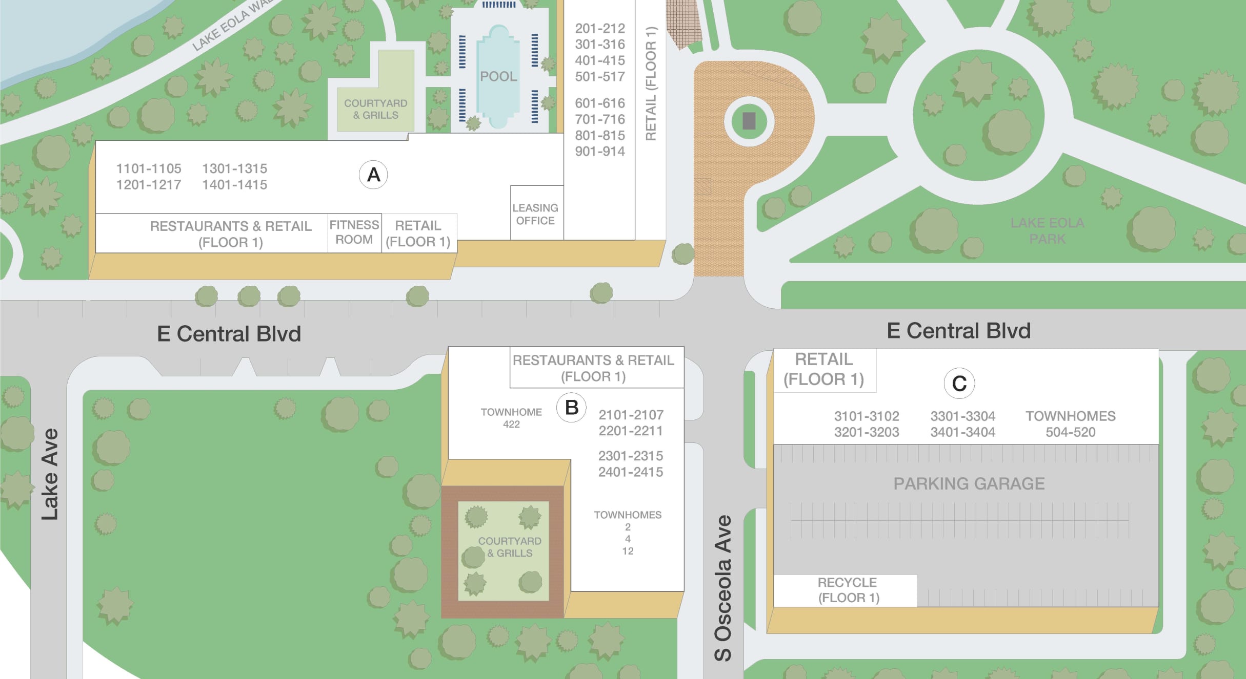Post Parkside Orlando sitemap