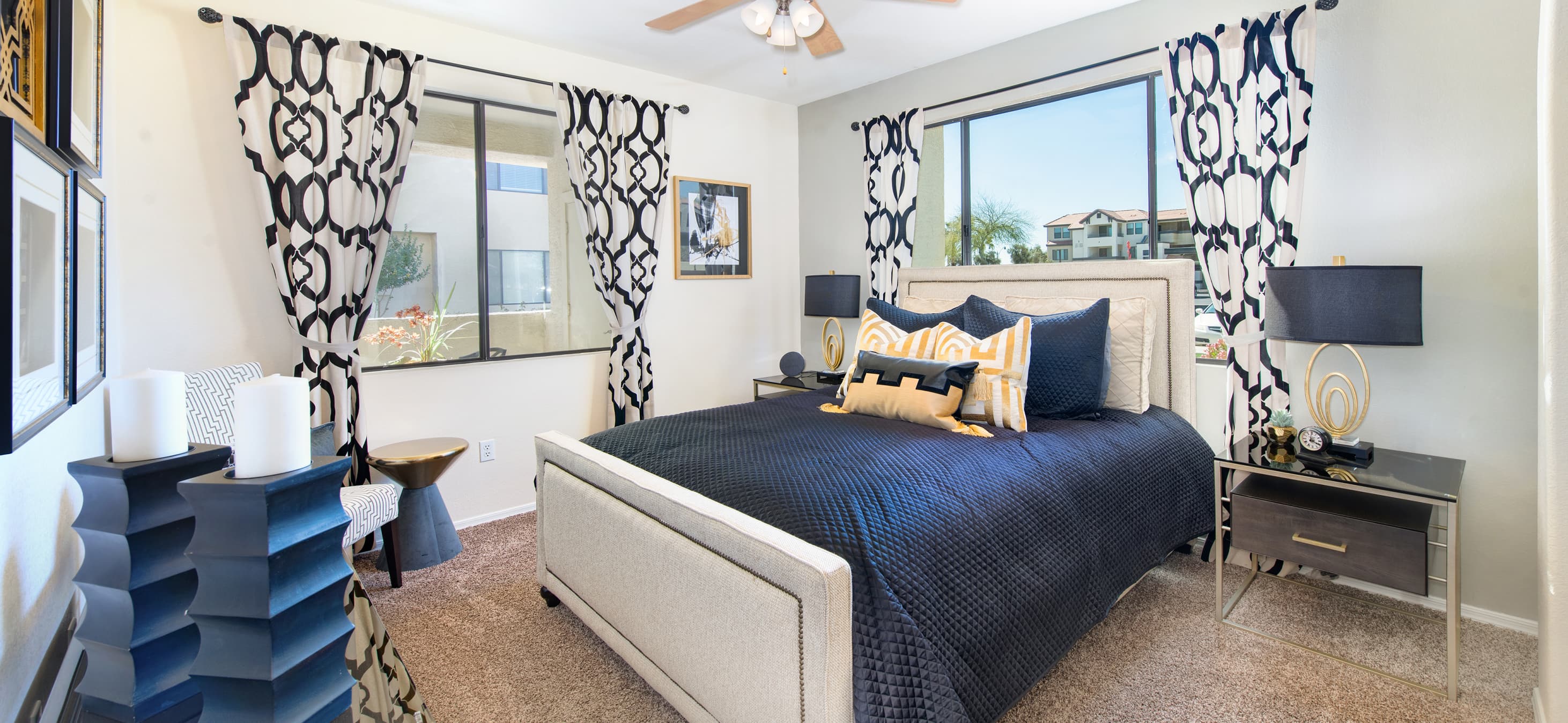 Master Bedroom Furnished at MAA Lyons Gate in Phoenix, AZ