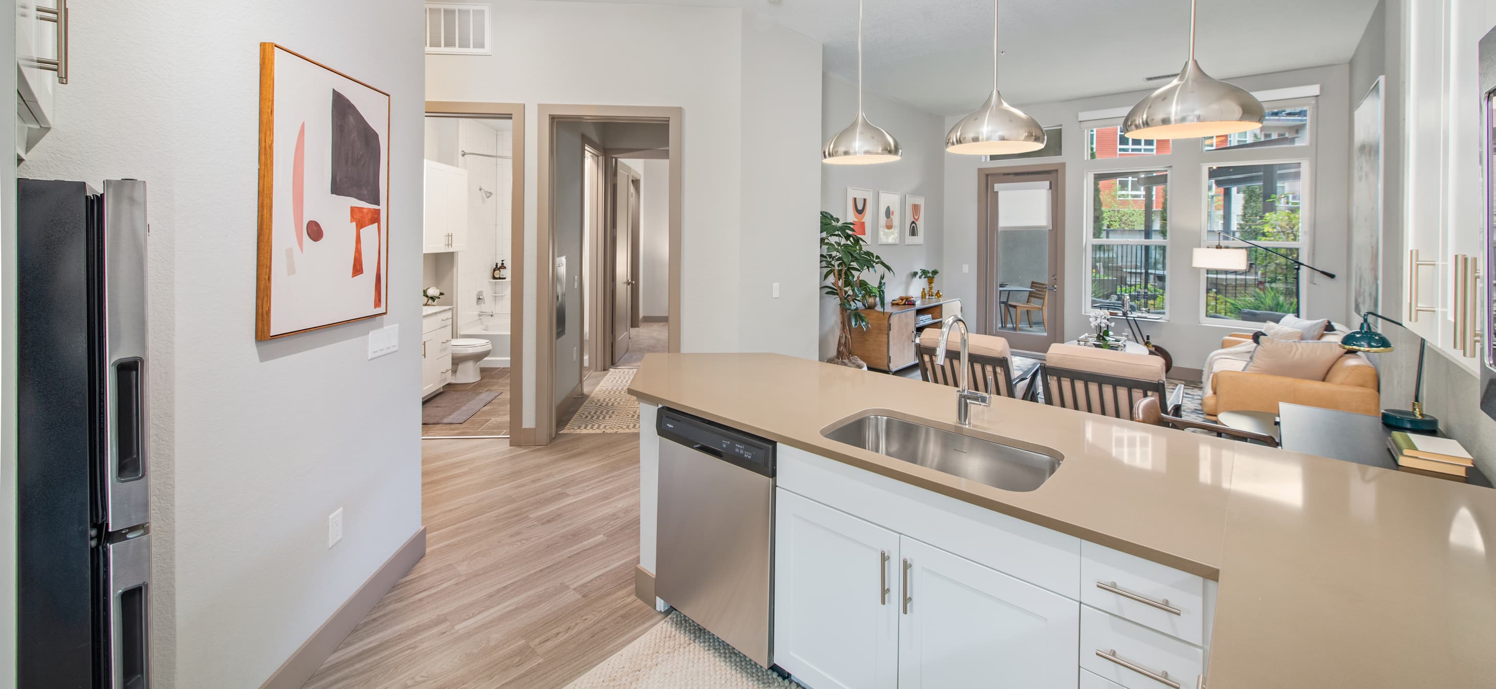Kitchen at MAA River North luxury apartment homes in Denver, CO