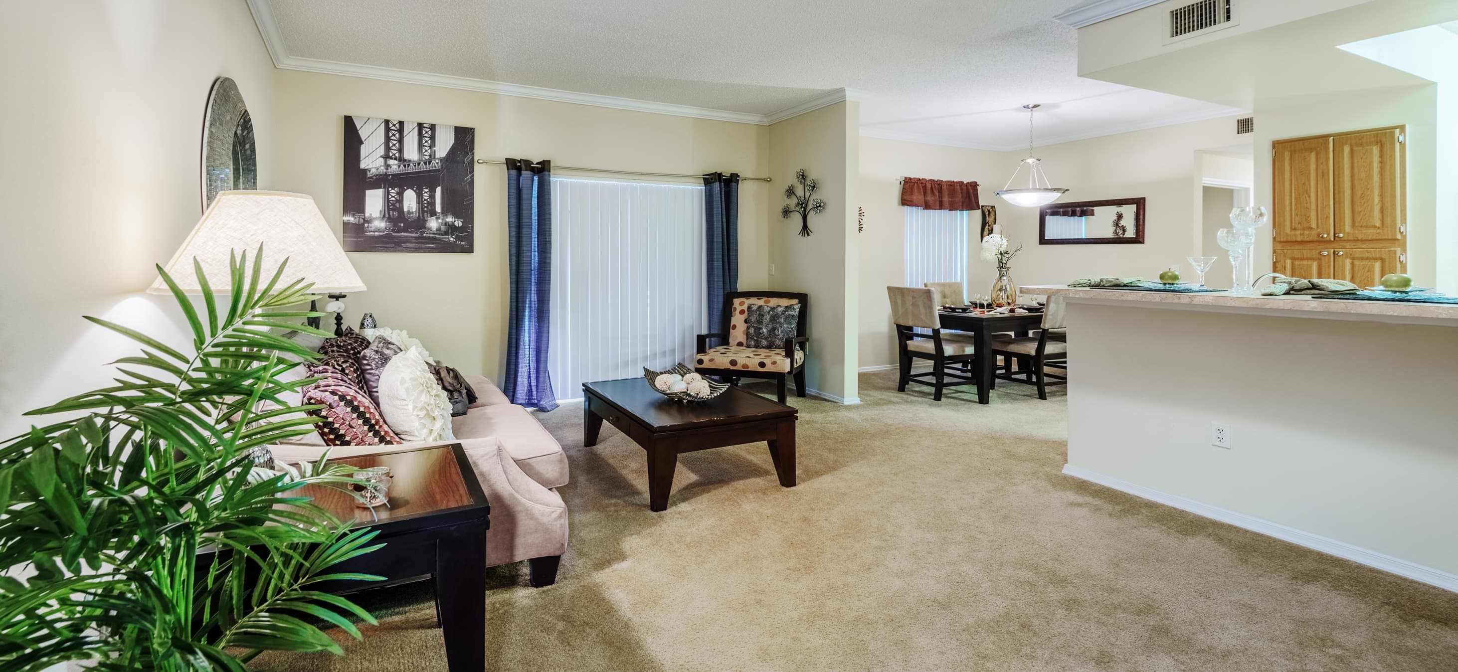 Living Room at Preserve at Coral Square luxury apartment homes in Coral Springs, FL