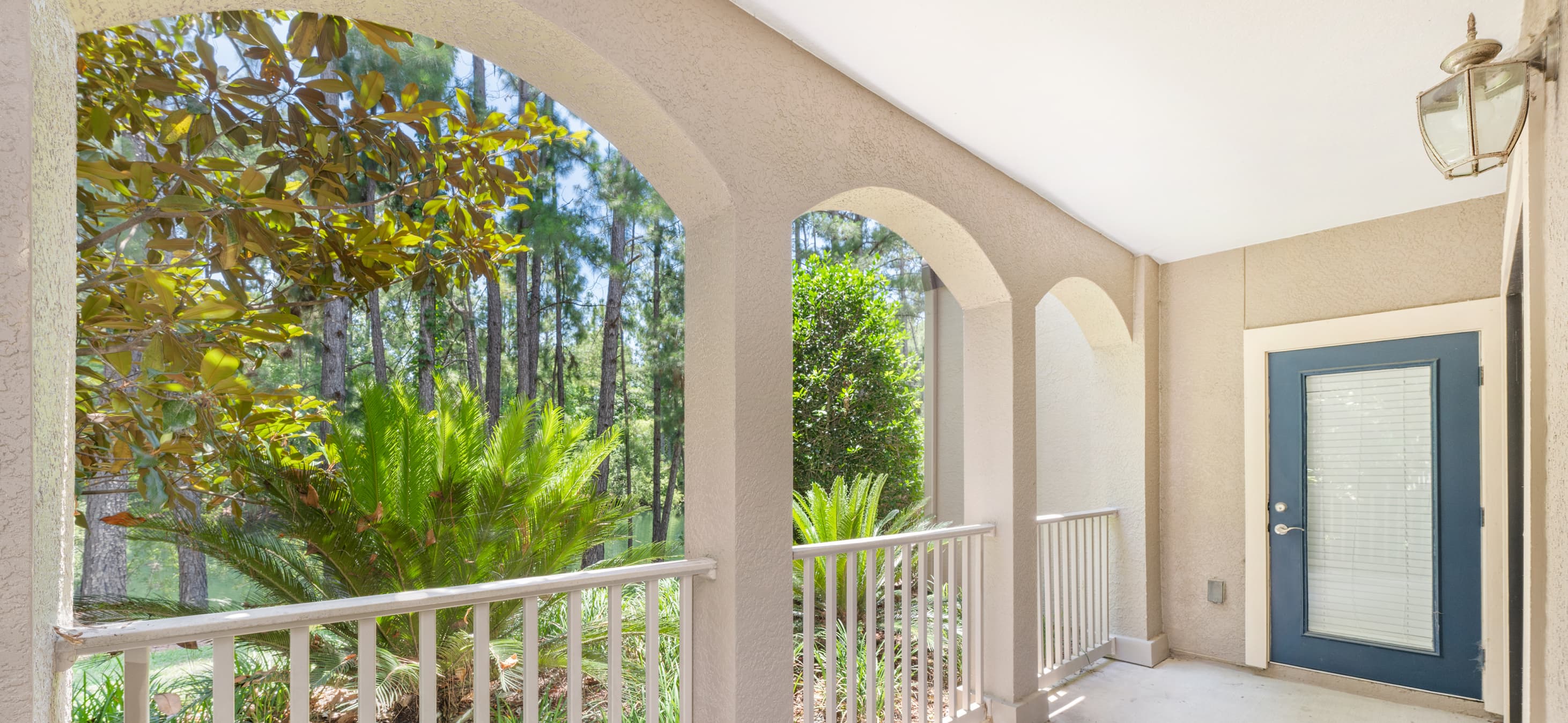 Balcony at MAA Magnolia Parke luxury apartment homes in Gainesville, FL