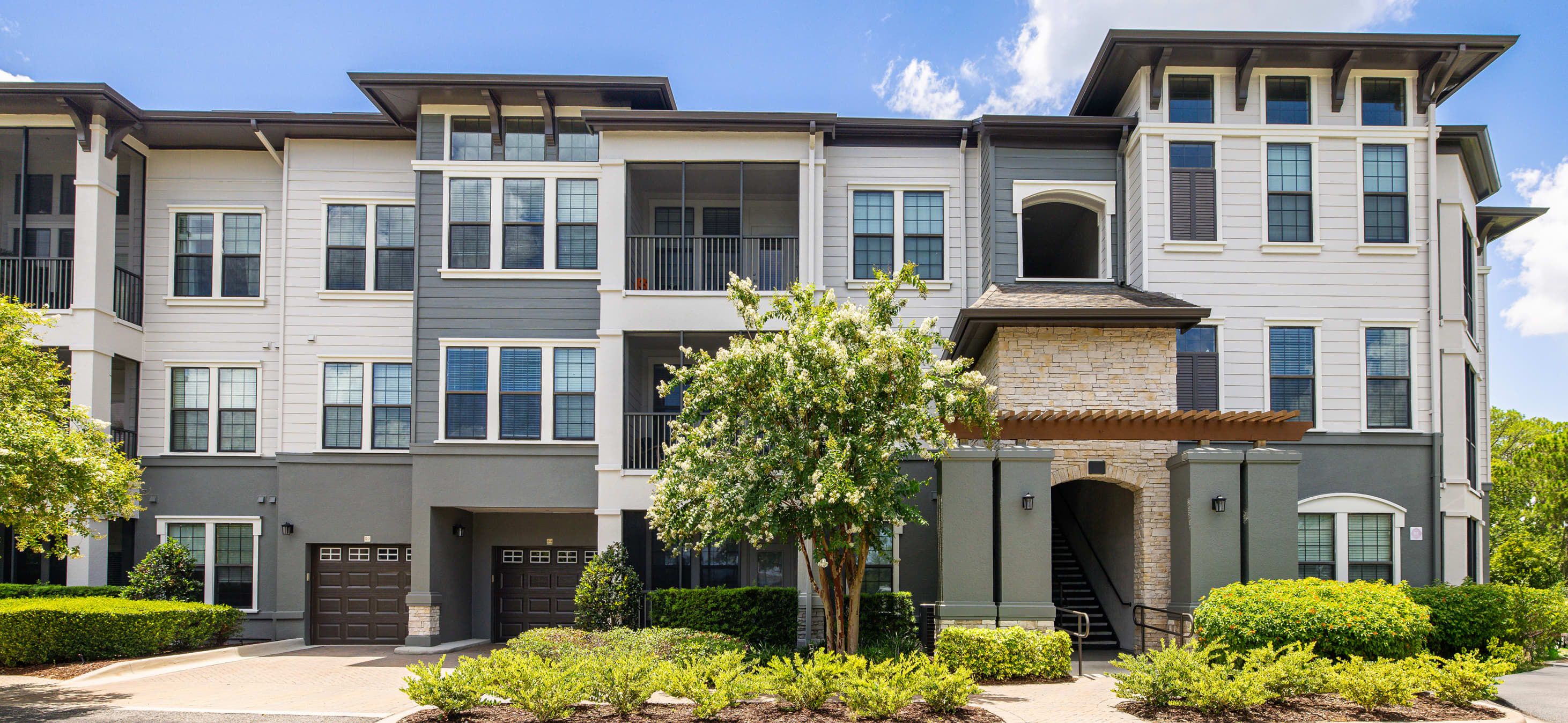 Building at MAA Crosswater luxury apartment homes in Tampa, FL