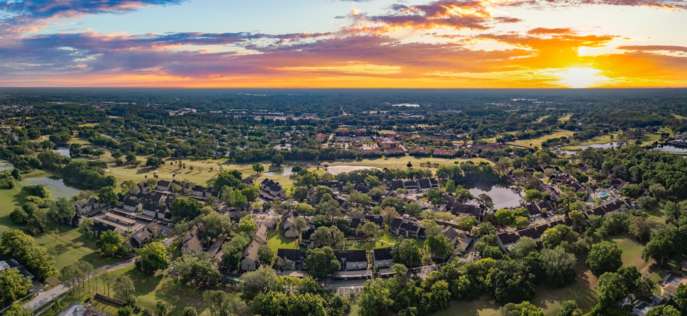 Aerial Property shot at MAA Carrollwood in Tampa, FL