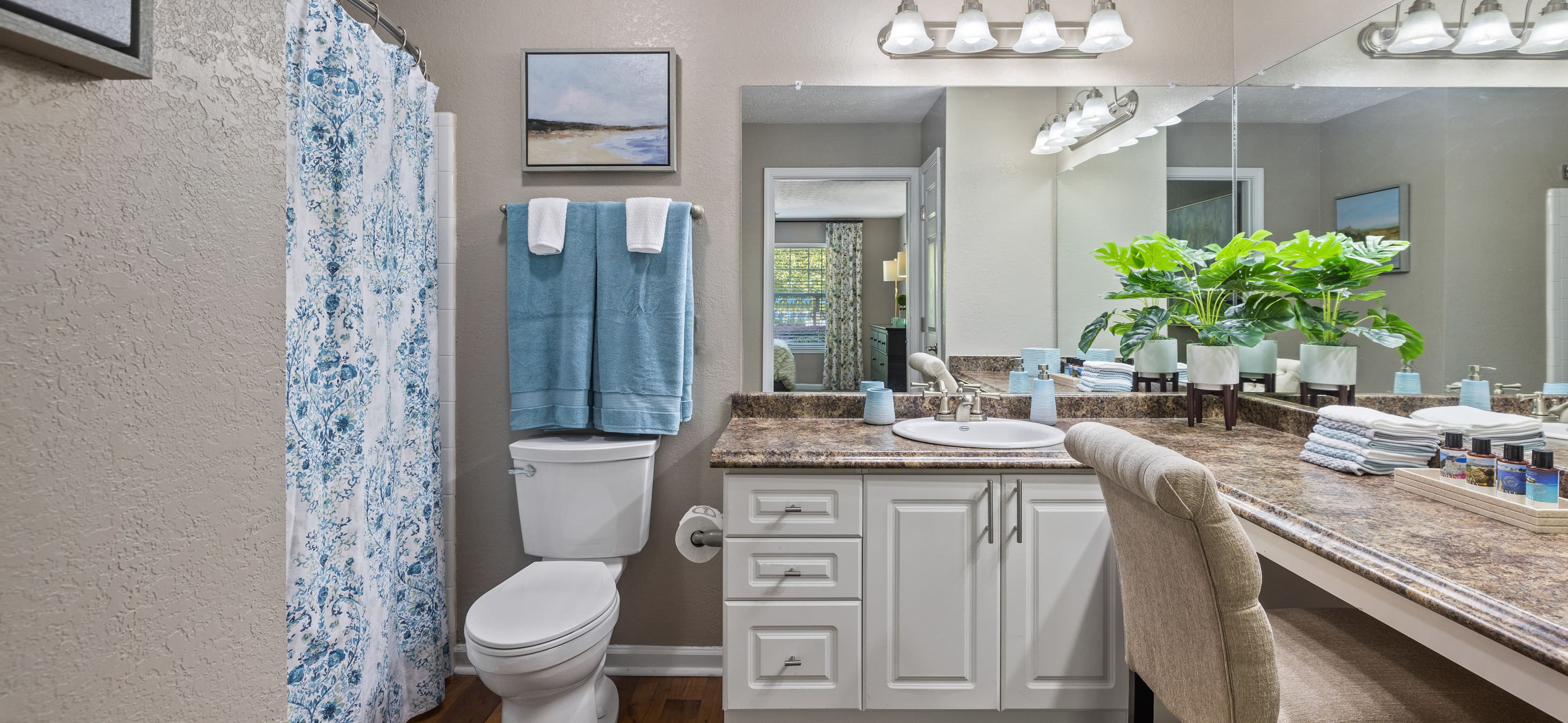 Bathroom at MAA Berkeley Lake luxury apartment homes in Duluth, GA