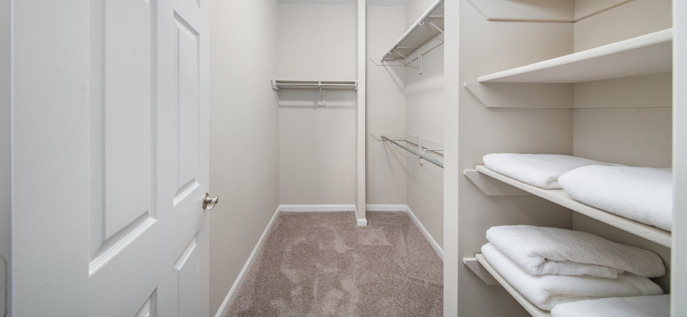 Walk in closet at MAA Dunwoody in Atlanta, GA