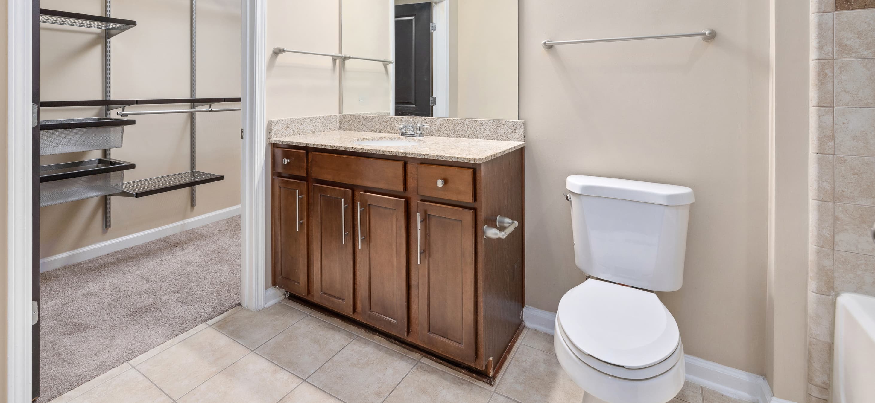 Bathroom at MAA Lenox luxury apartment homes in Atlanta, GA