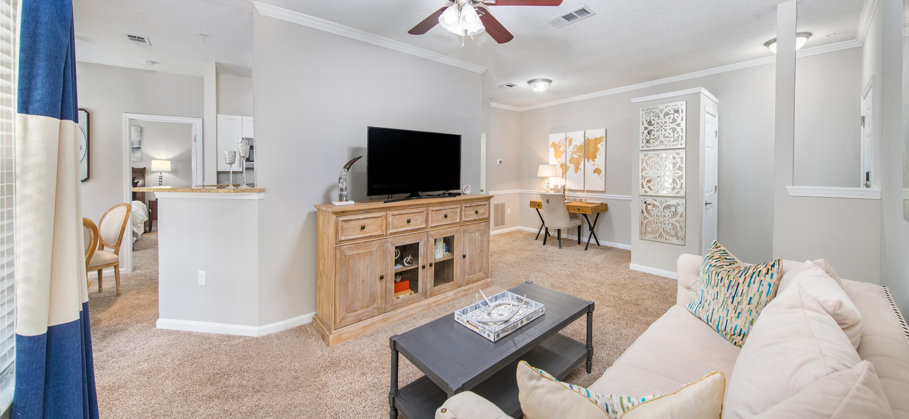 Living Room at MAA Milstead in Atlanta, GA