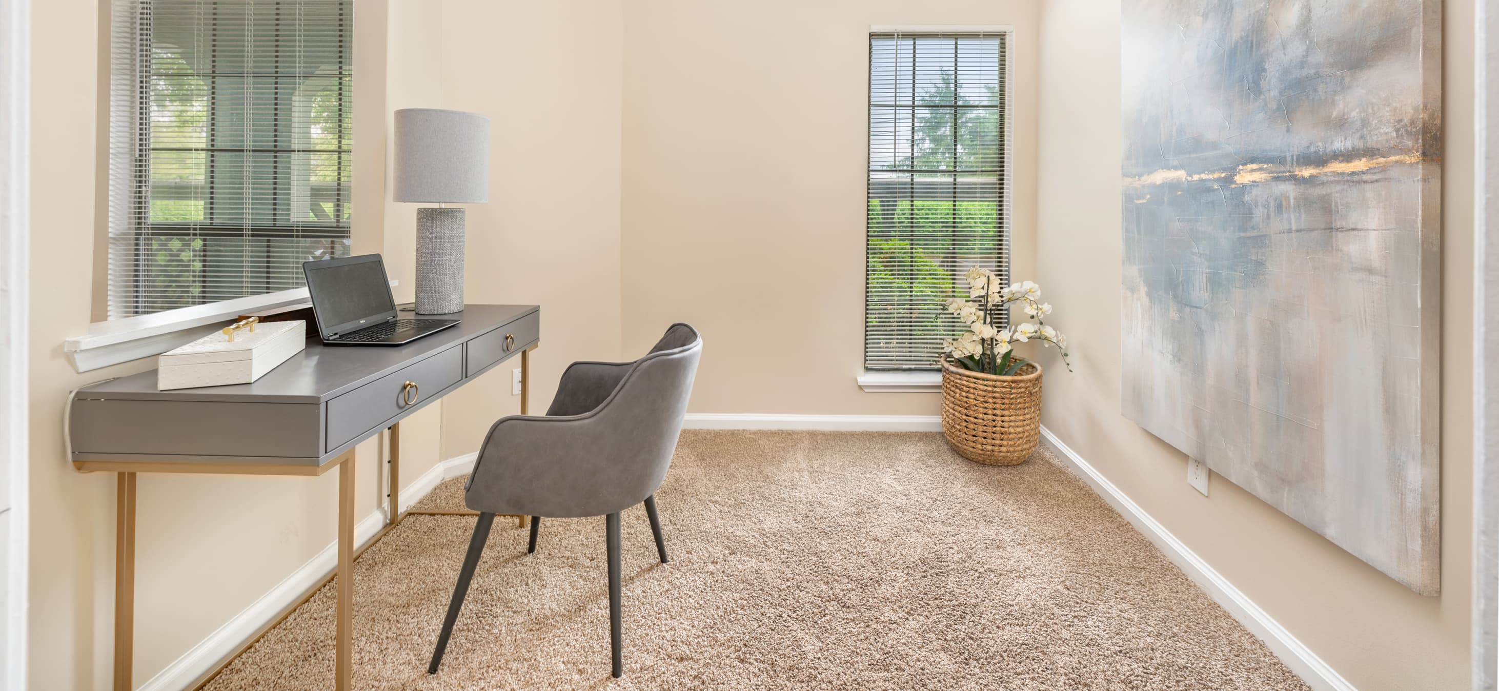 Workspace at MAA Village luxury apartment homes in Lexington, KY