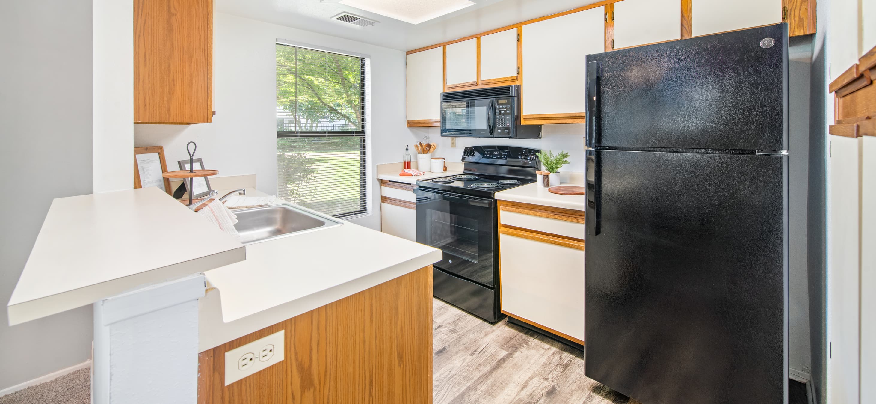 Model kitchen at MAA Westport in Louisville, KY