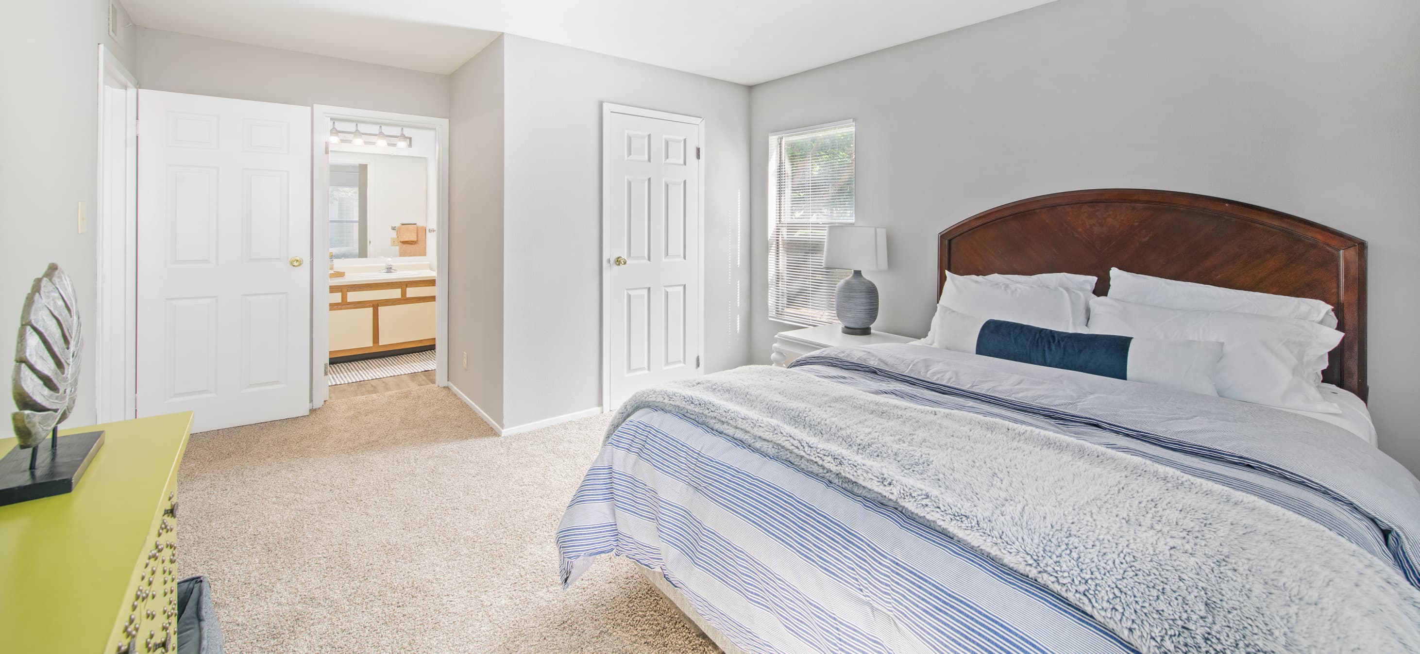Model bedroom at MAA Westport in Louisville, KY