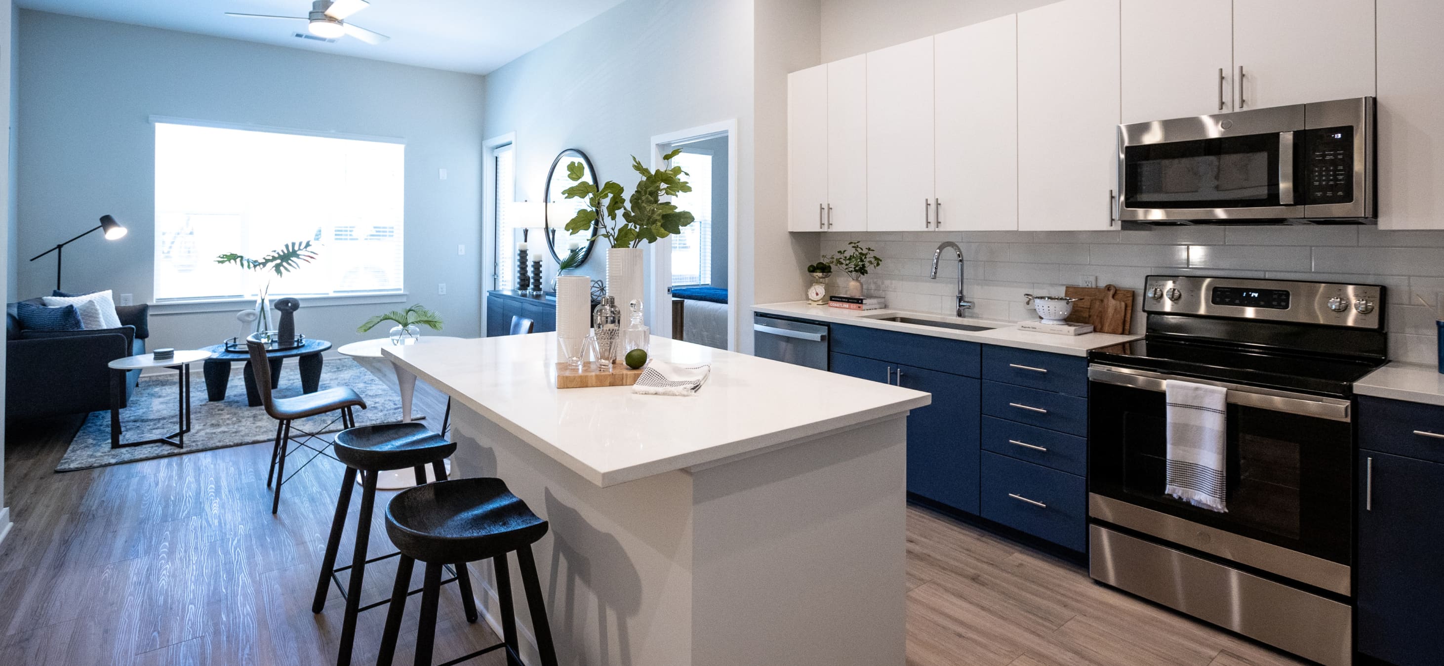 Kitchen and dining at MAA Optimist Park in Charlotte, NC