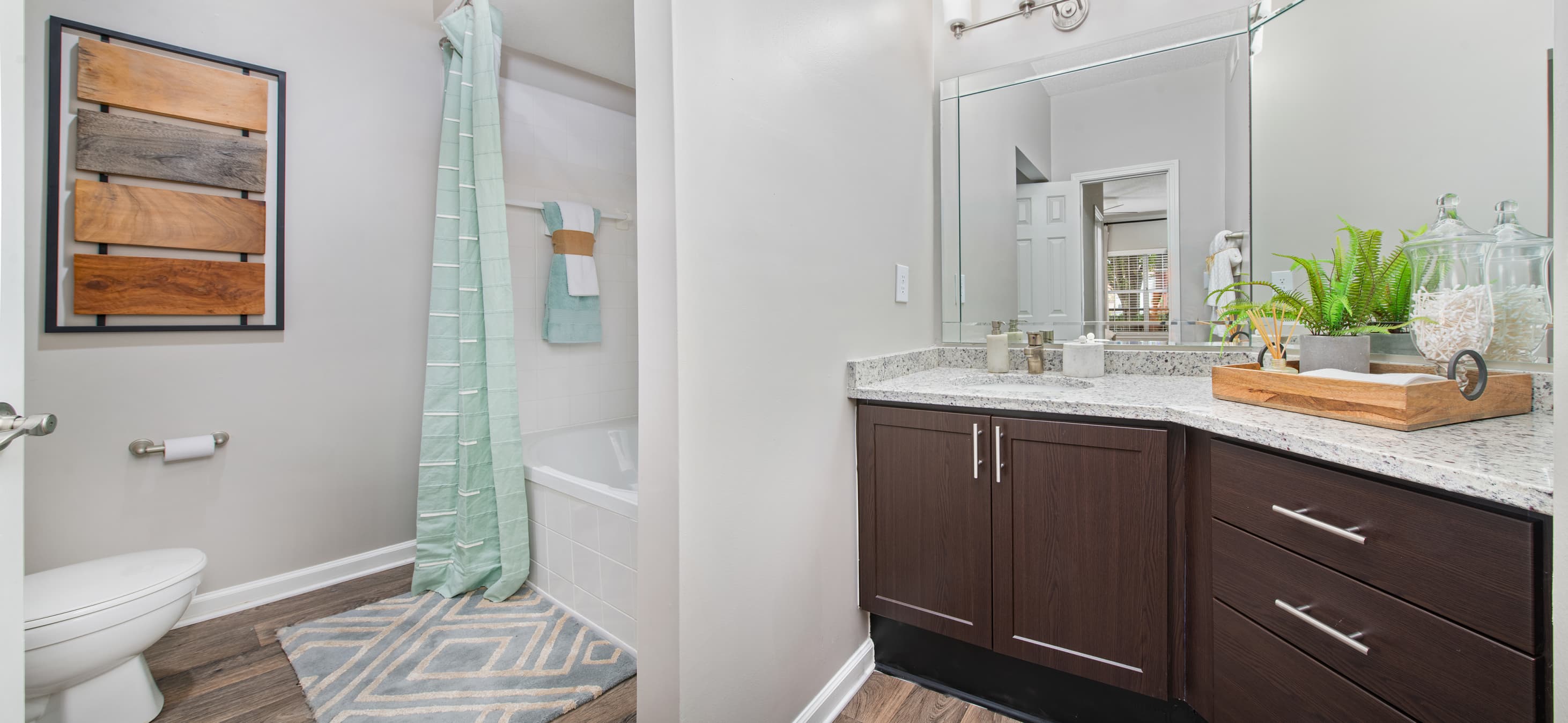Bathroom at MAA South Park luxury apartment homes in Charlotte, NC