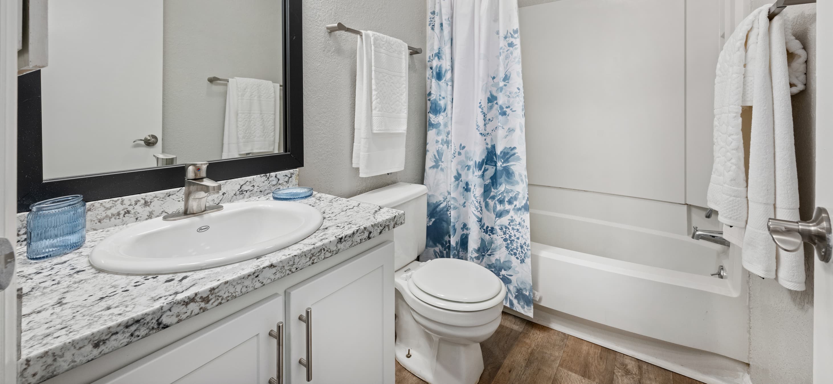 Bathroom at MAA Duke Forest luxury apartment homes in Durham, NC