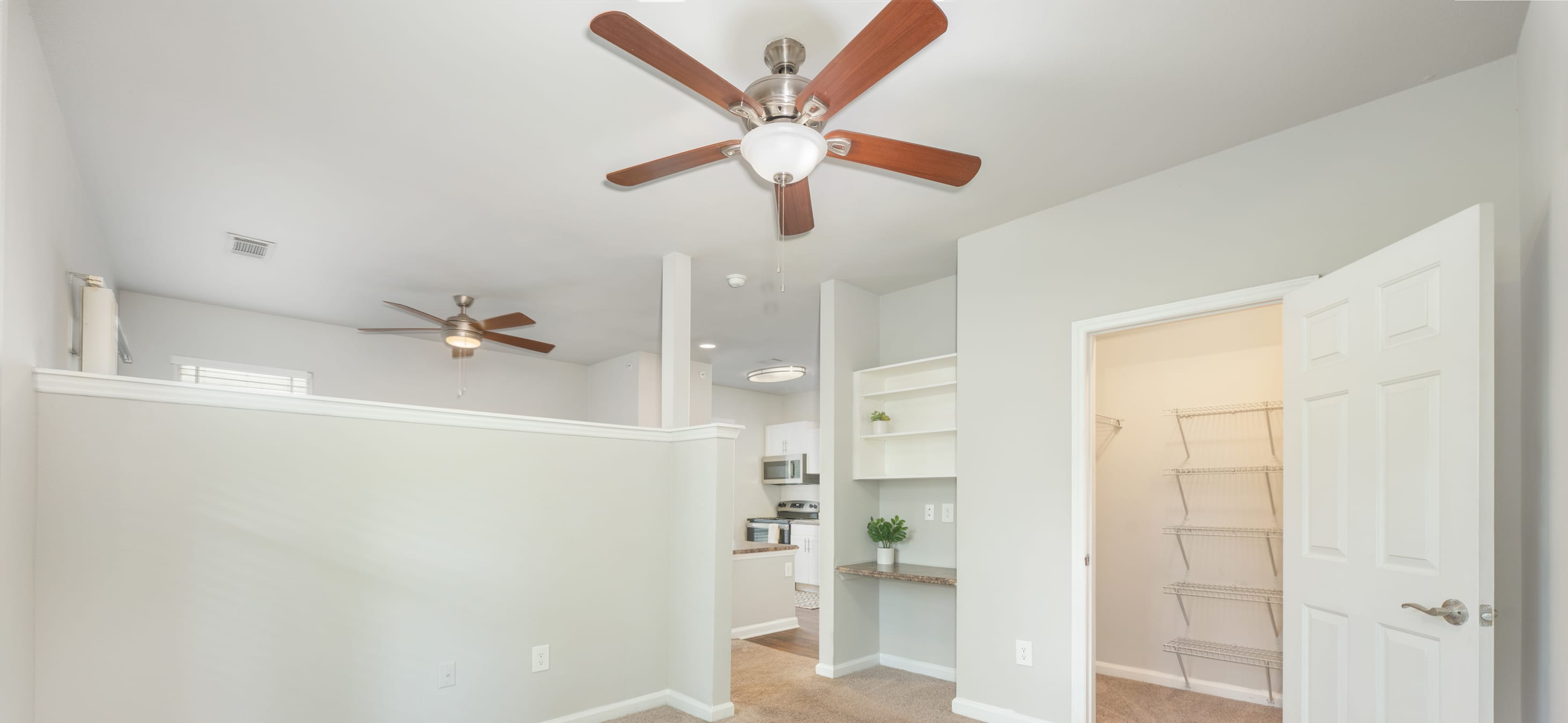 Bedroom at MAA Research park luxury apartment homes in Durham, NC