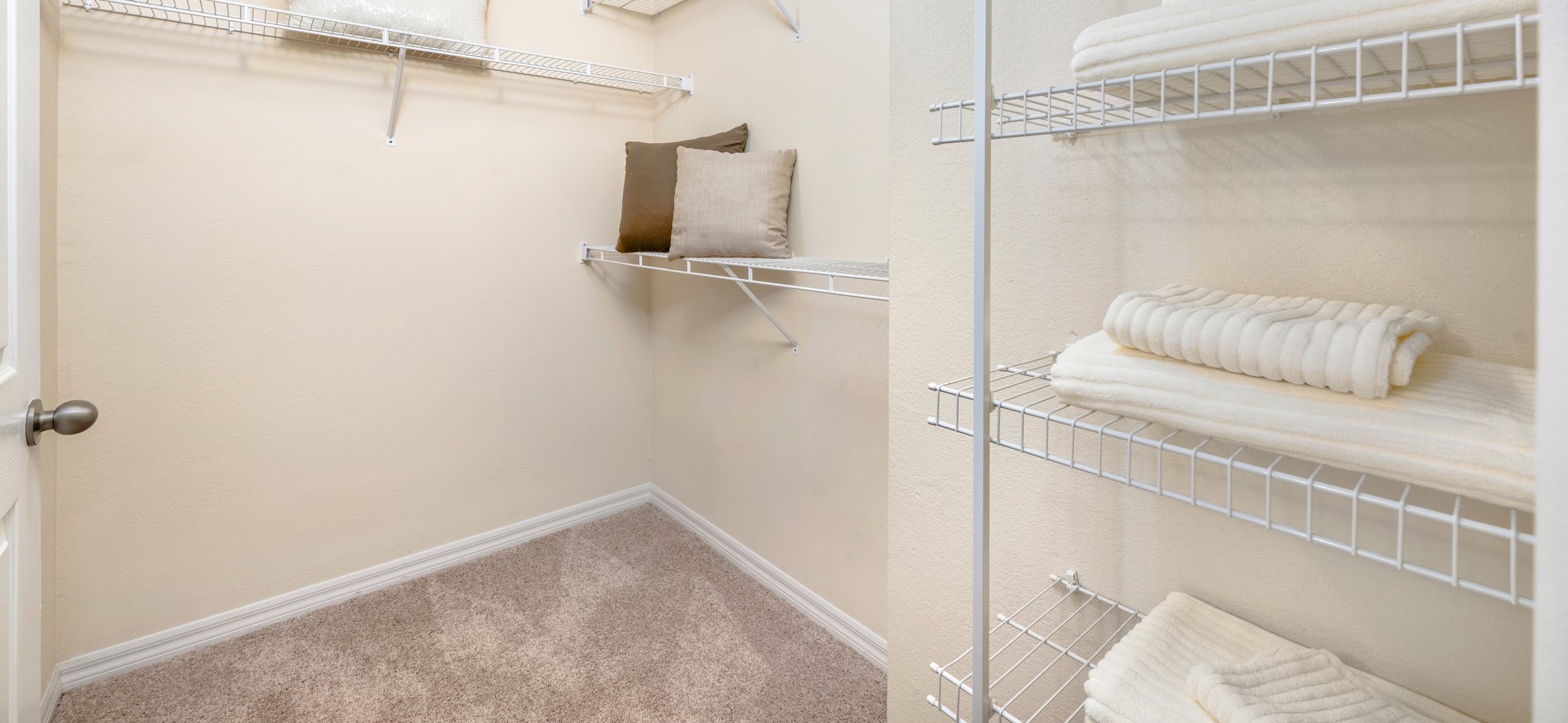 Closet at MAA Arringdon luxury apartment homes in Morrisville, NC