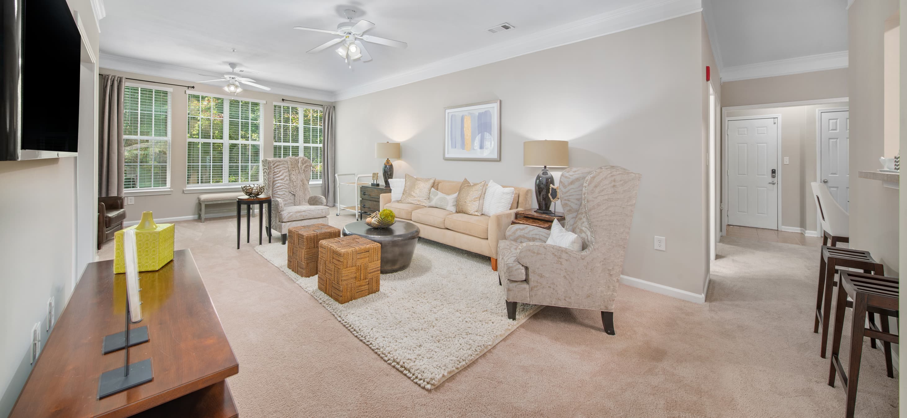 Living room at MAA Preserve in Raleigh, NC