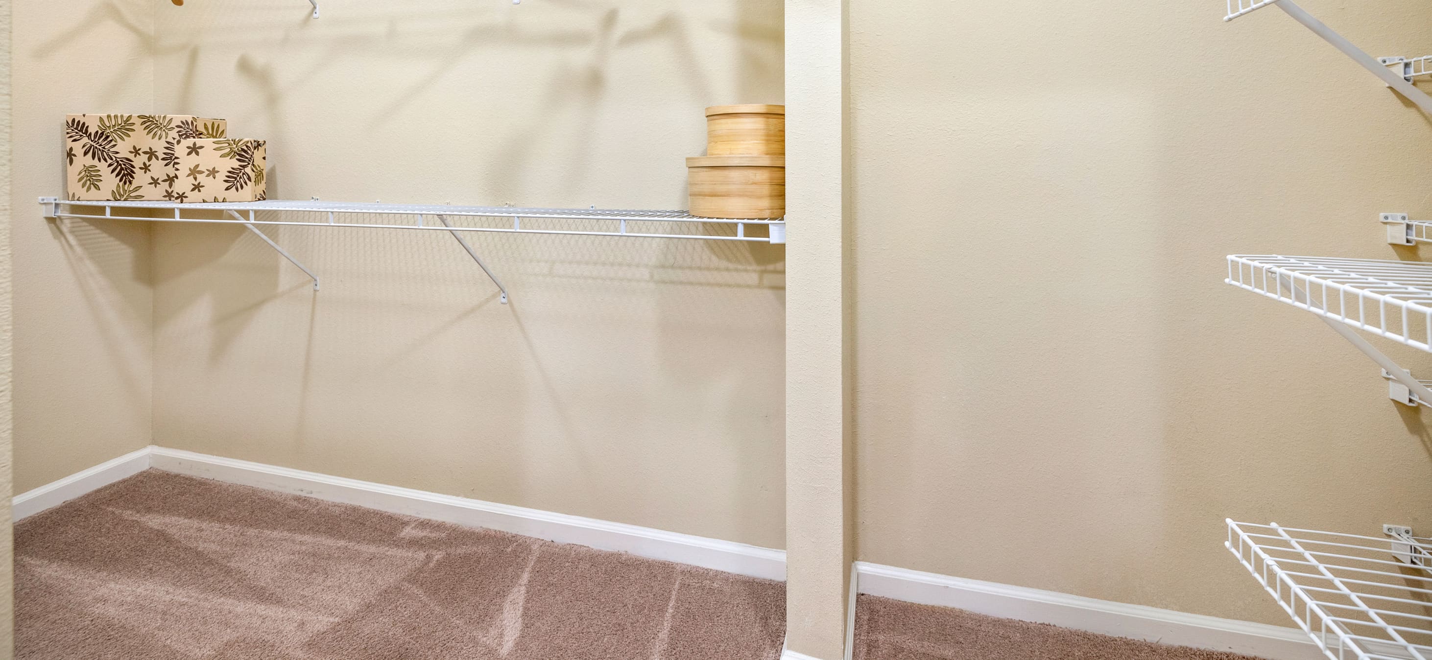 Closet at MAA Providence luxury apartment homes in Raleigh, NC