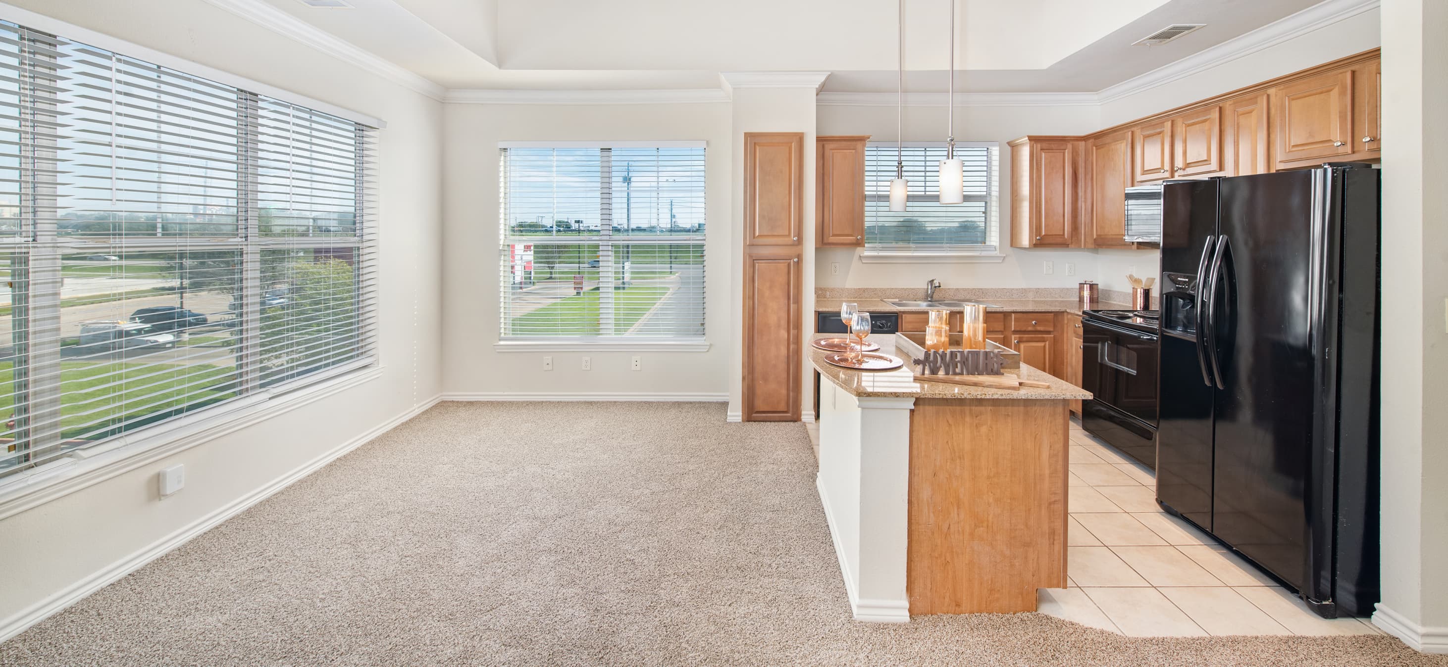 Kitchen and Dining at MAA Wells Branch luxury apartment homes in Austin, TX