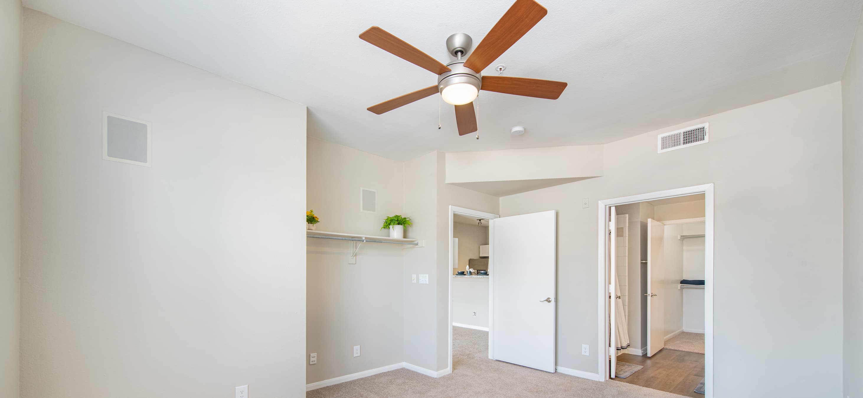 Model Unit Bedroom at MAA Addison Circle in Dallas, TX