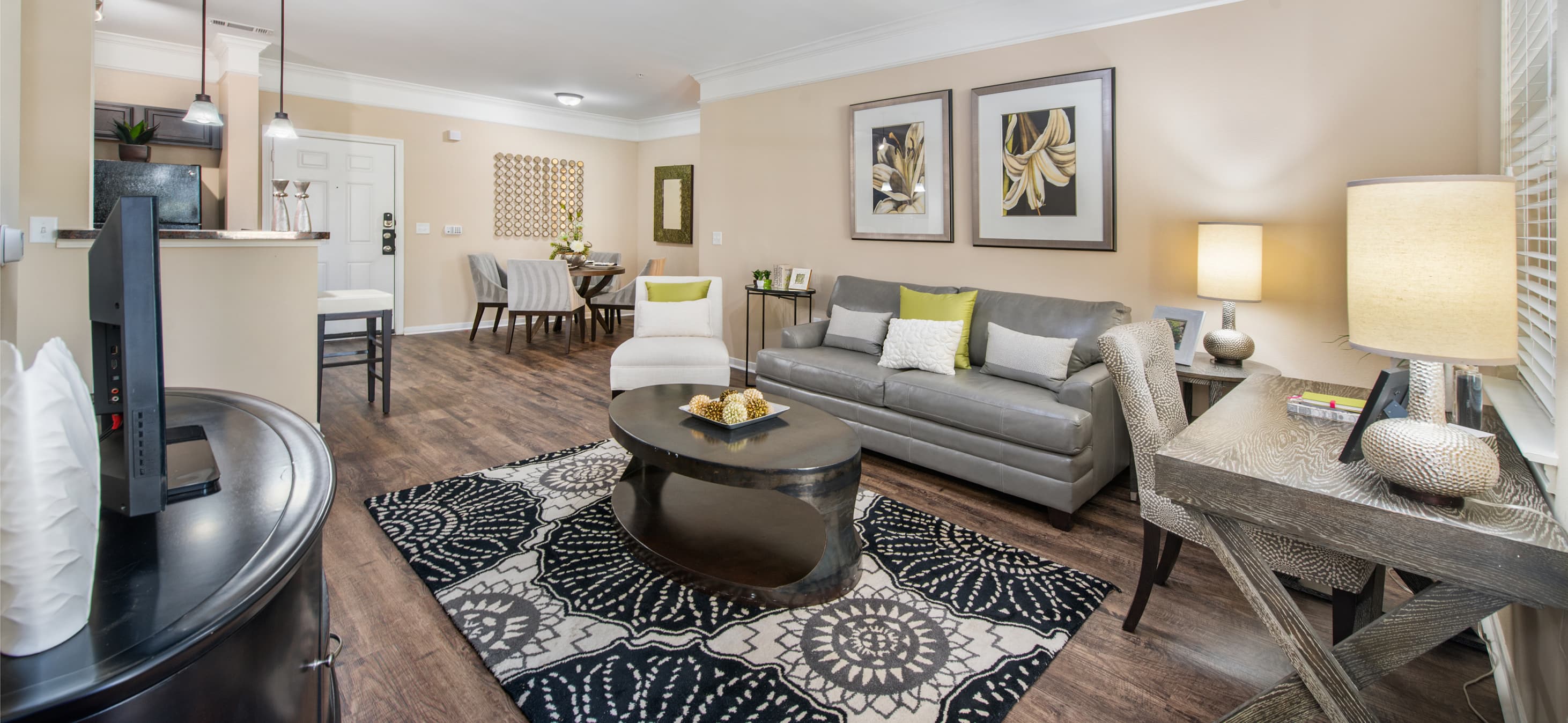 Living Room at MAA Fairview in Dallas, TX