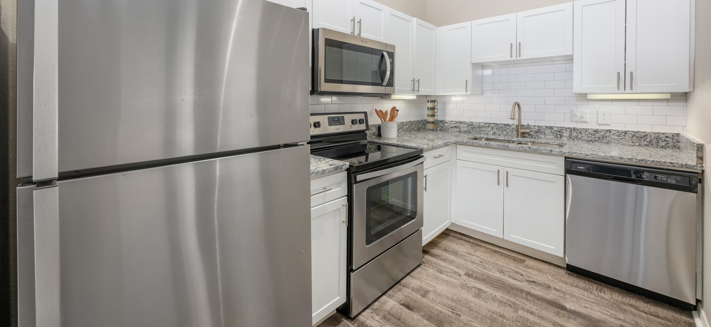 Kitchen at MAA Legacy luxury apartment homes in Plano, TX