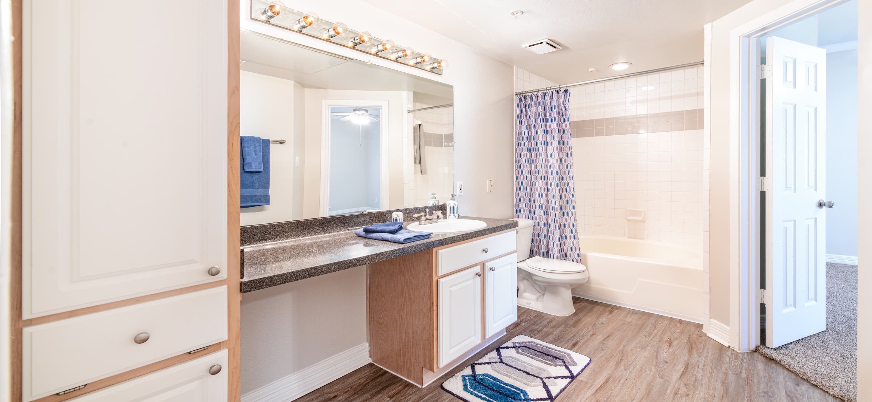 Bathroom at MAA Ranchstone luxury apartment homes in Houston, TX