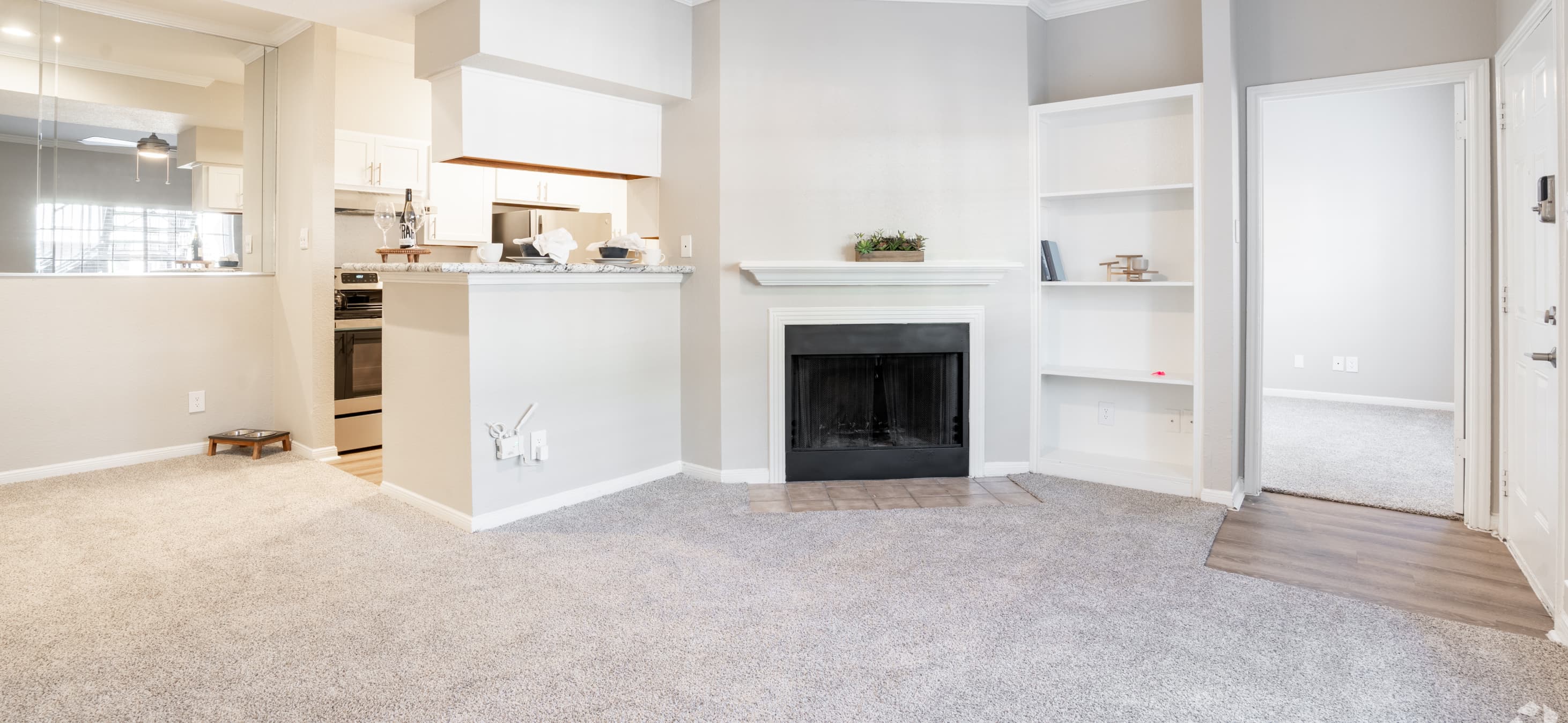 Living Room at MAA Valleywood luxury apartment homes in Houston, TX