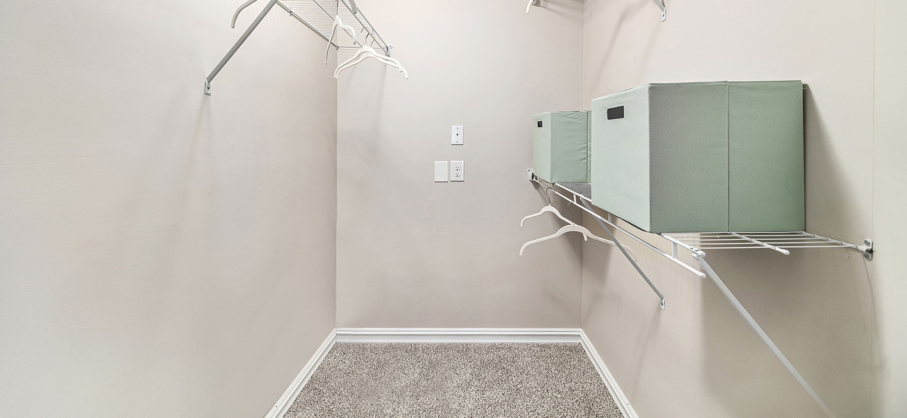 Closet at MAA Valleywood luxury apartment homes in The Woodlands, TX