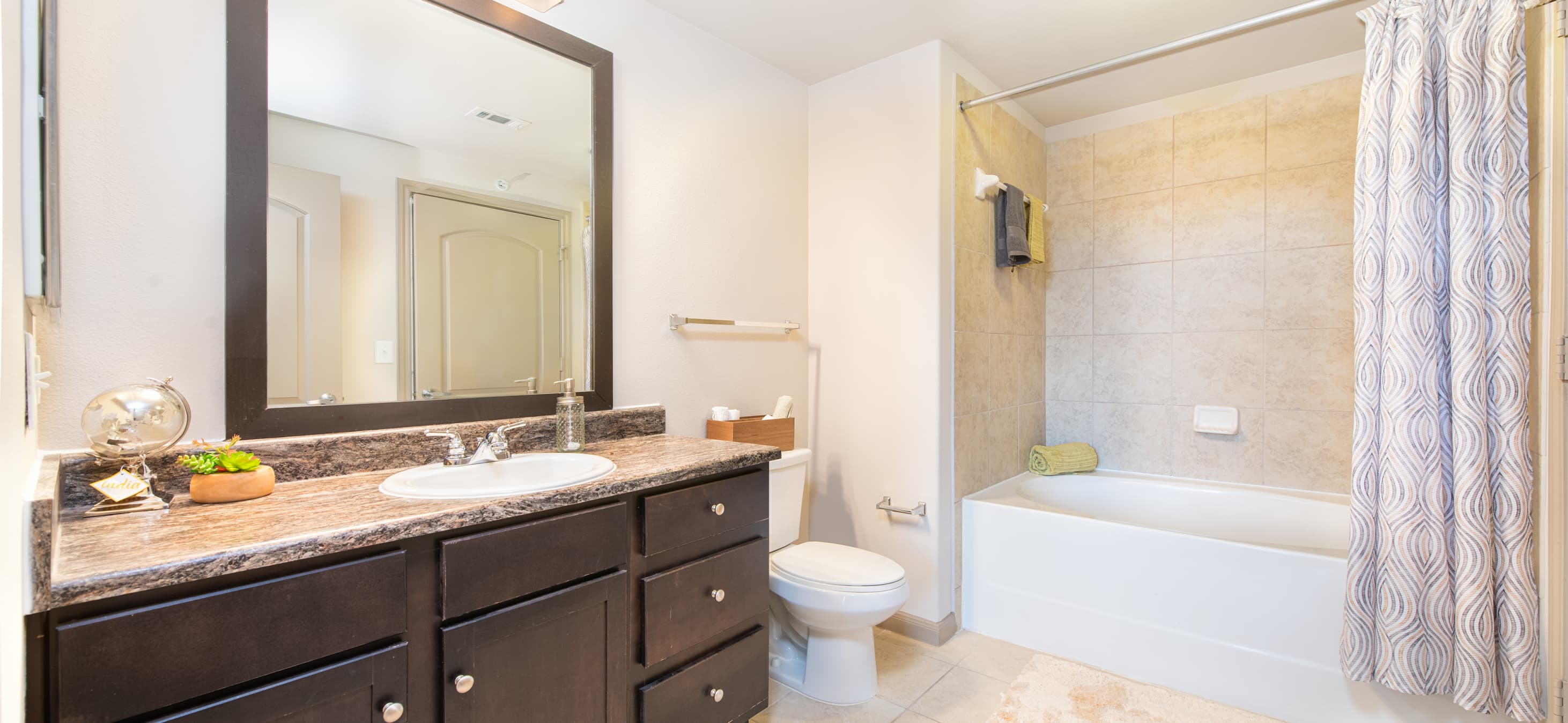 Bathroom at MAA Vintage Park luxury apartment homes in Houston, TX