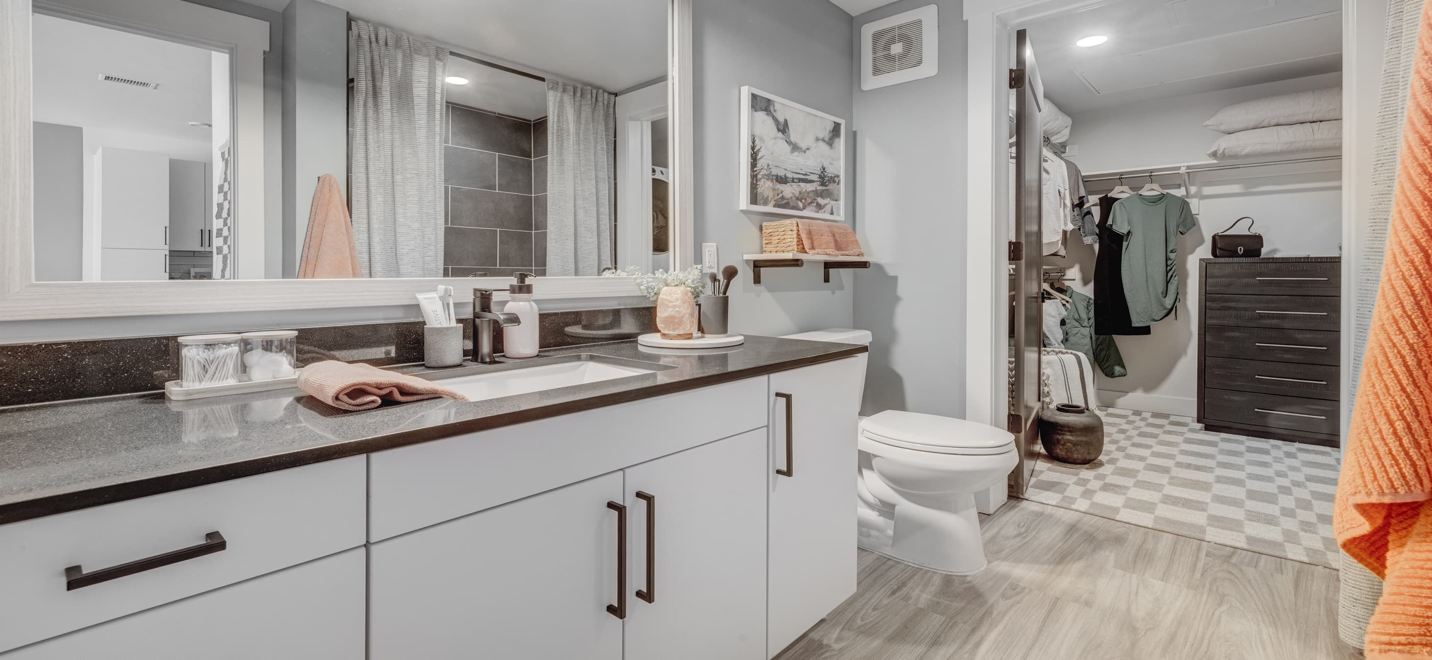 Bathroom at MAA at Daybreak luxury apartment homes in South Jordan, UT