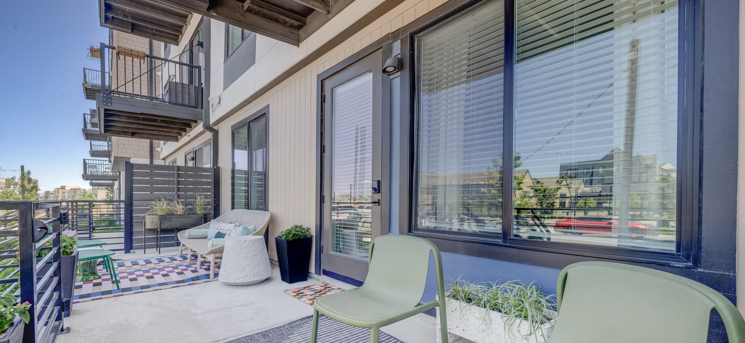 Patio at MAA at Daybreak luxury apartment homes in South Jordan, UT
