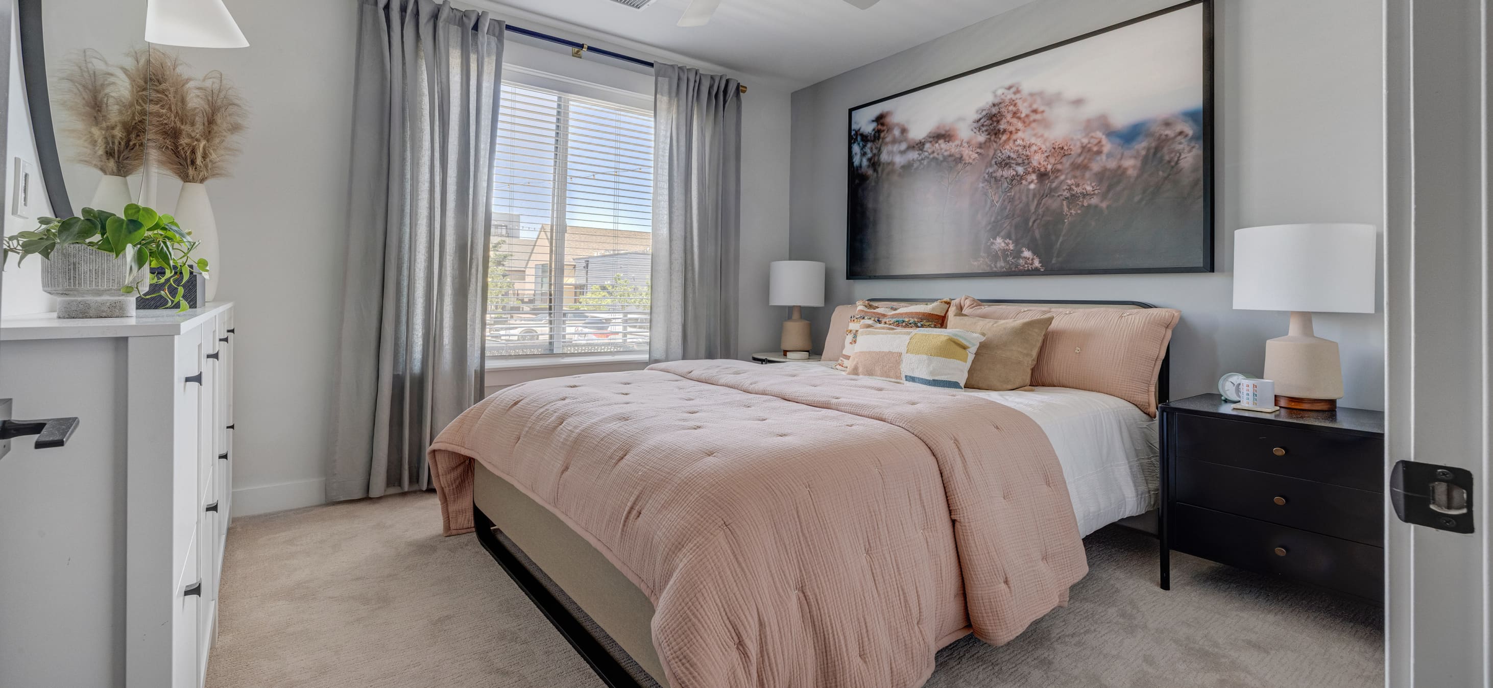 Bedroom at MAA at Daybreak luxury apartment homes in South Jordan, UT
