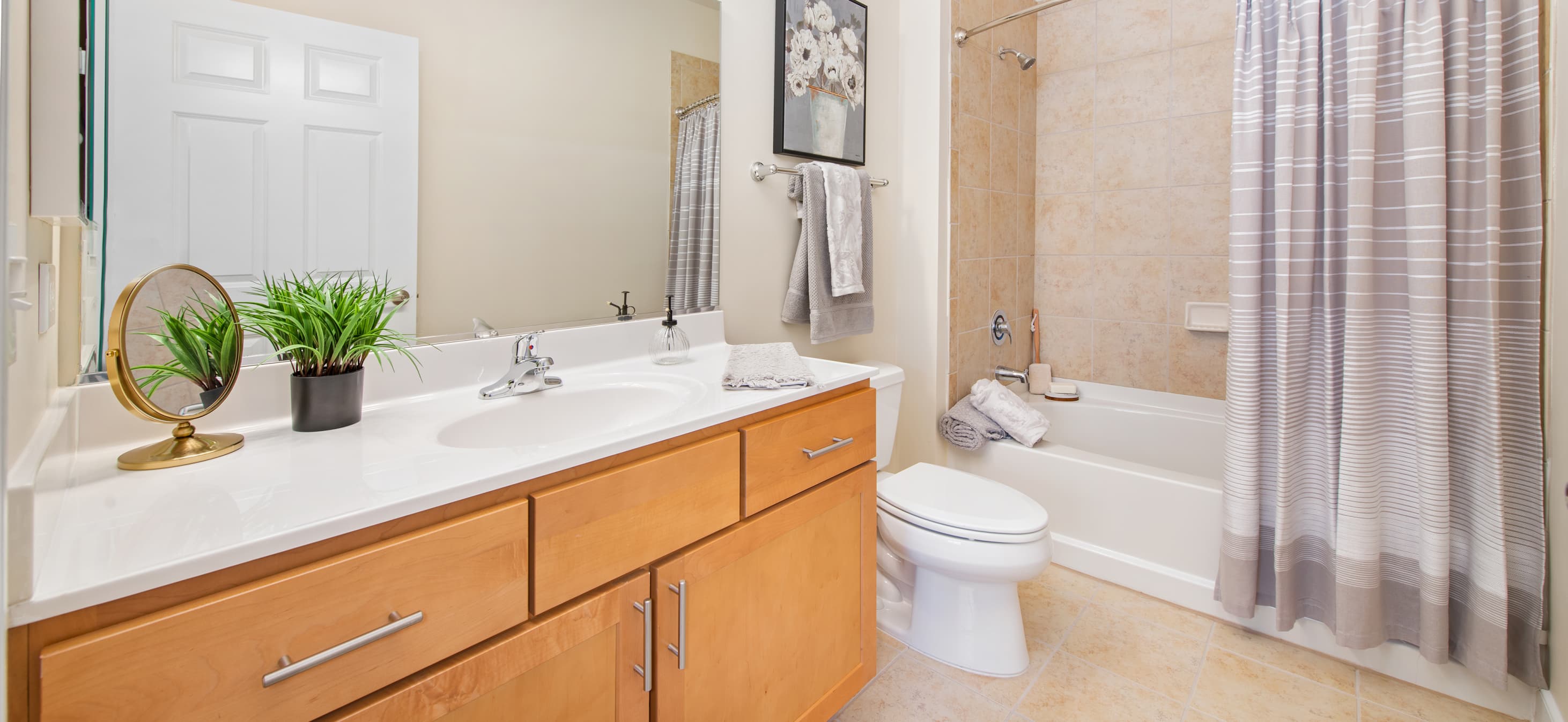 Bathroom at MAA Cobblestone Square in Fredericksburg, VA